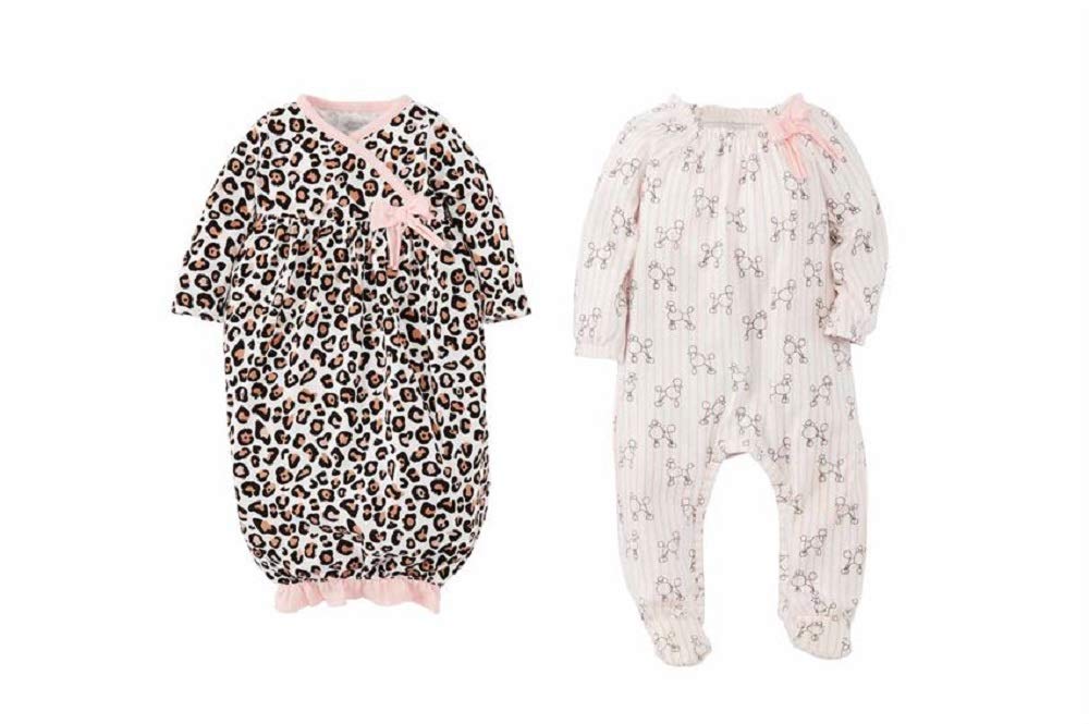 Mud Pie Baby Girls' Leopard Grow Gift Set, 0-6 Months