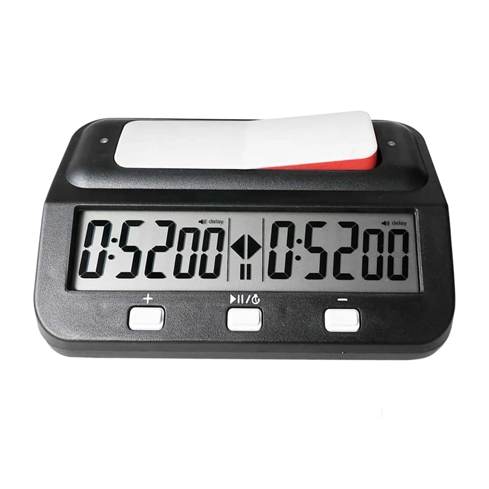 JVDDI Professional Advanced Chess Digital Timer Chess Clock Count Up Down Board Game Clock Lightweight Board Game Chess Digital Timer(Bianco)