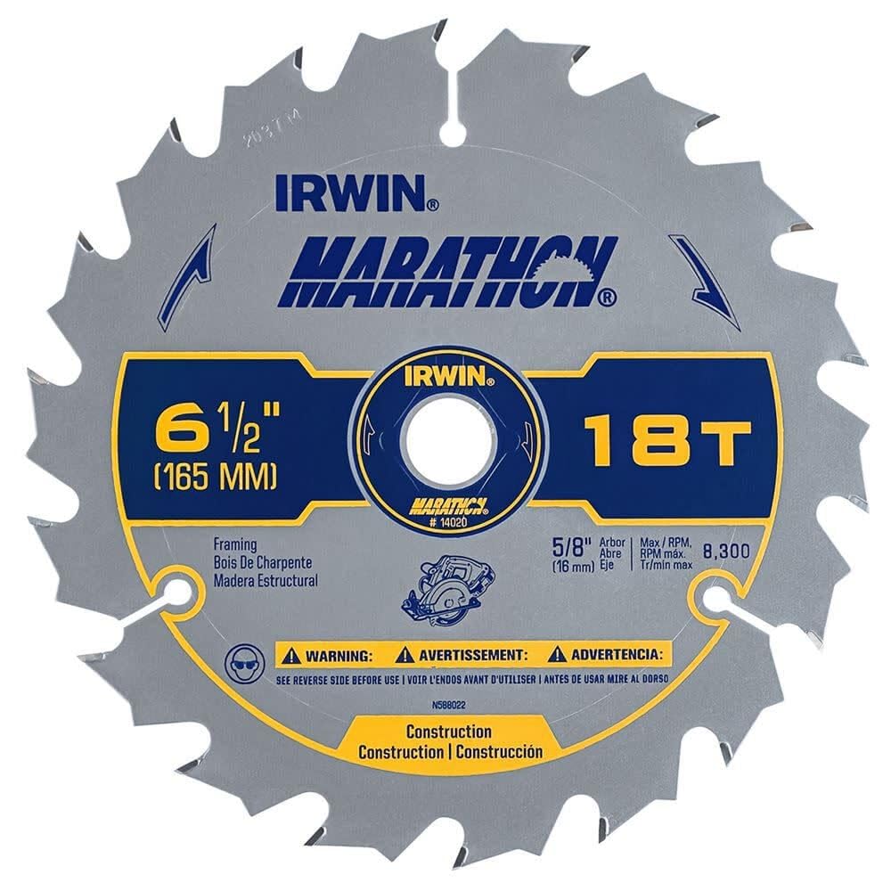 Tools MARATHON Carbide Cordless Circular Saw Blade, 6 1/2-Inch, 18T (14020)