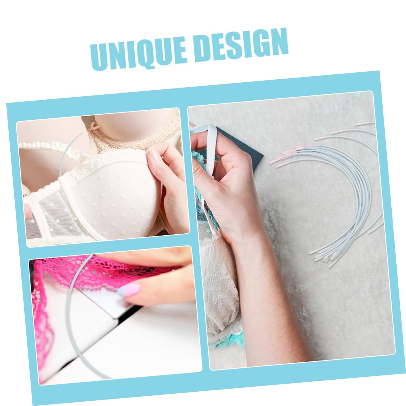 Tofficu 200pares Aros Para Sujetadores Reemplazo De Inoxidable Para Sujetadores De Mujer y Accesorios Para Costura De Lencería