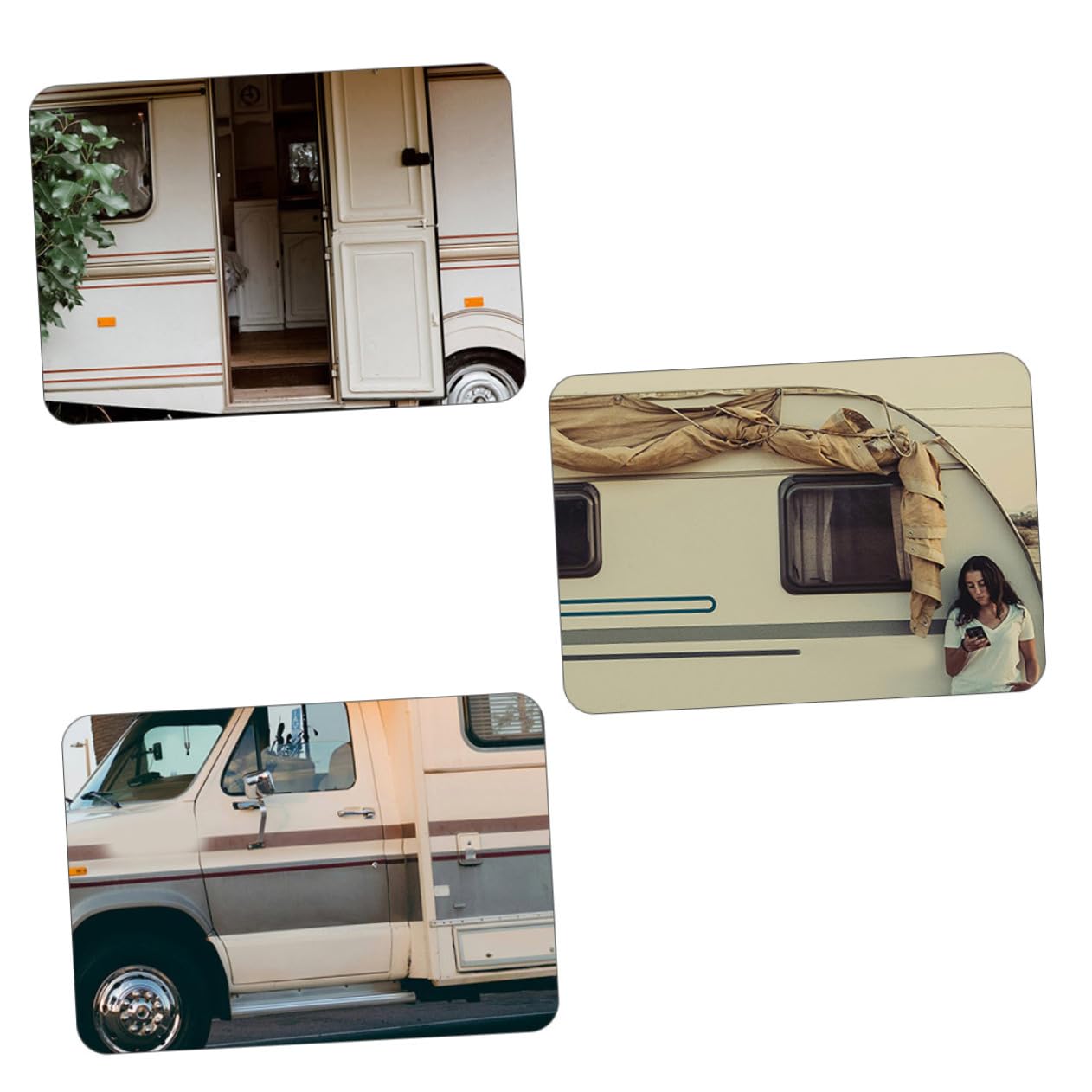 VILLCASE 6 Sätze Aluminium Tischbasis für Wohnmobile Rv Tischmontagebasis Stabil und Langlebig für Sichere Befestigung von Tischen und Accessoires Wohnwagen und Yachten