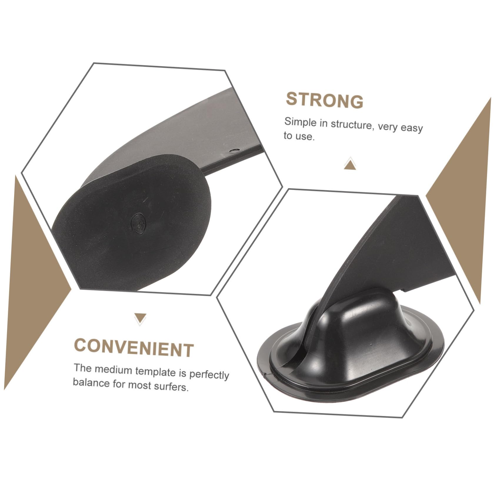 Sosoport Aufblasbares Kajak Mit Kleiner Ruderbasis Surfbretter Planke Kunststoff-Surfbrett-finne Kanu-Surfbrett Flosse Paddelwechsel Surfboard-ersatz Umweltschutz-PVC Black