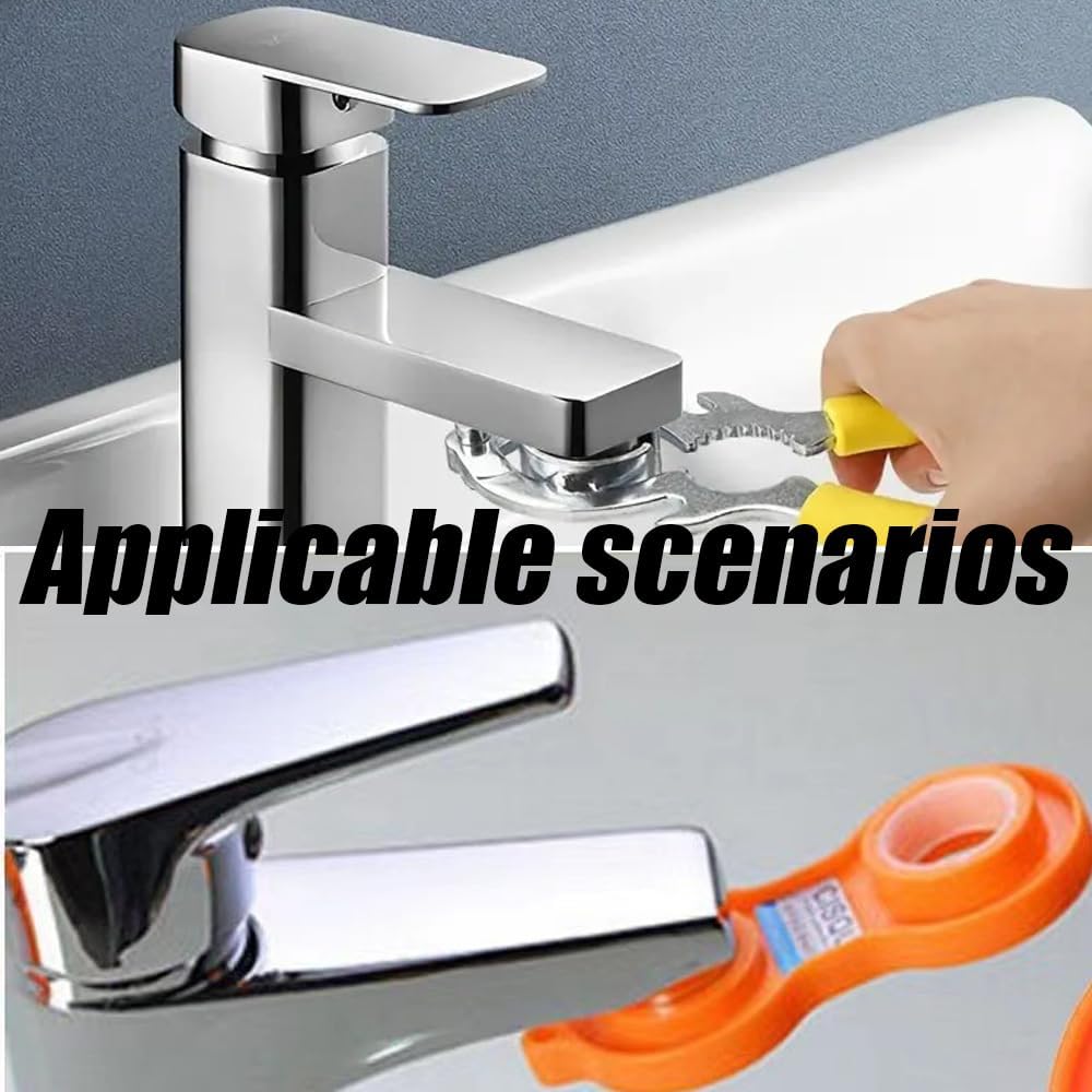 2Pcs Faucet Aerator Removal Wrench, Faucet Aerator Tool Cleaning Tool, Faucet Bubbler Wrench, Tap Aerator Wrench, Installing Faucet Tool for Bathroom Kitchen Sink Aerator
