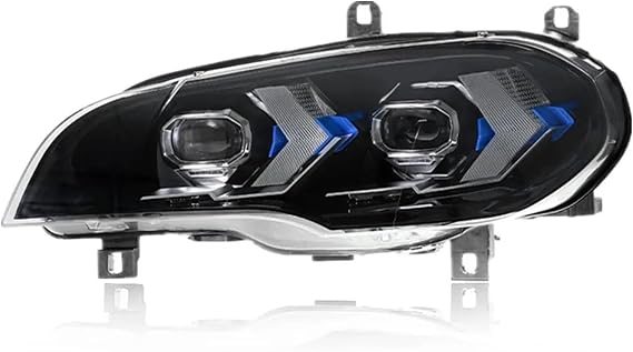 Headlight Lamp For BMW For X5 E70 2007-2013 LED Headlight Car Headlights Head Lamp DRL Turn Signal High Beam Angel Eye Projector Lens(No AFS,For 2011-2013 Year)
