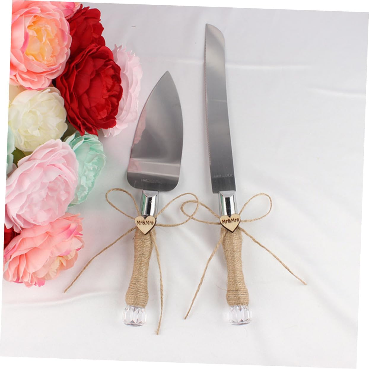 Stainless Steel Cake Cutter Set Elegant Wedding Cake Server Shovel for Birthday Parties Easy to Clean for Special Occasions and Celebrations
