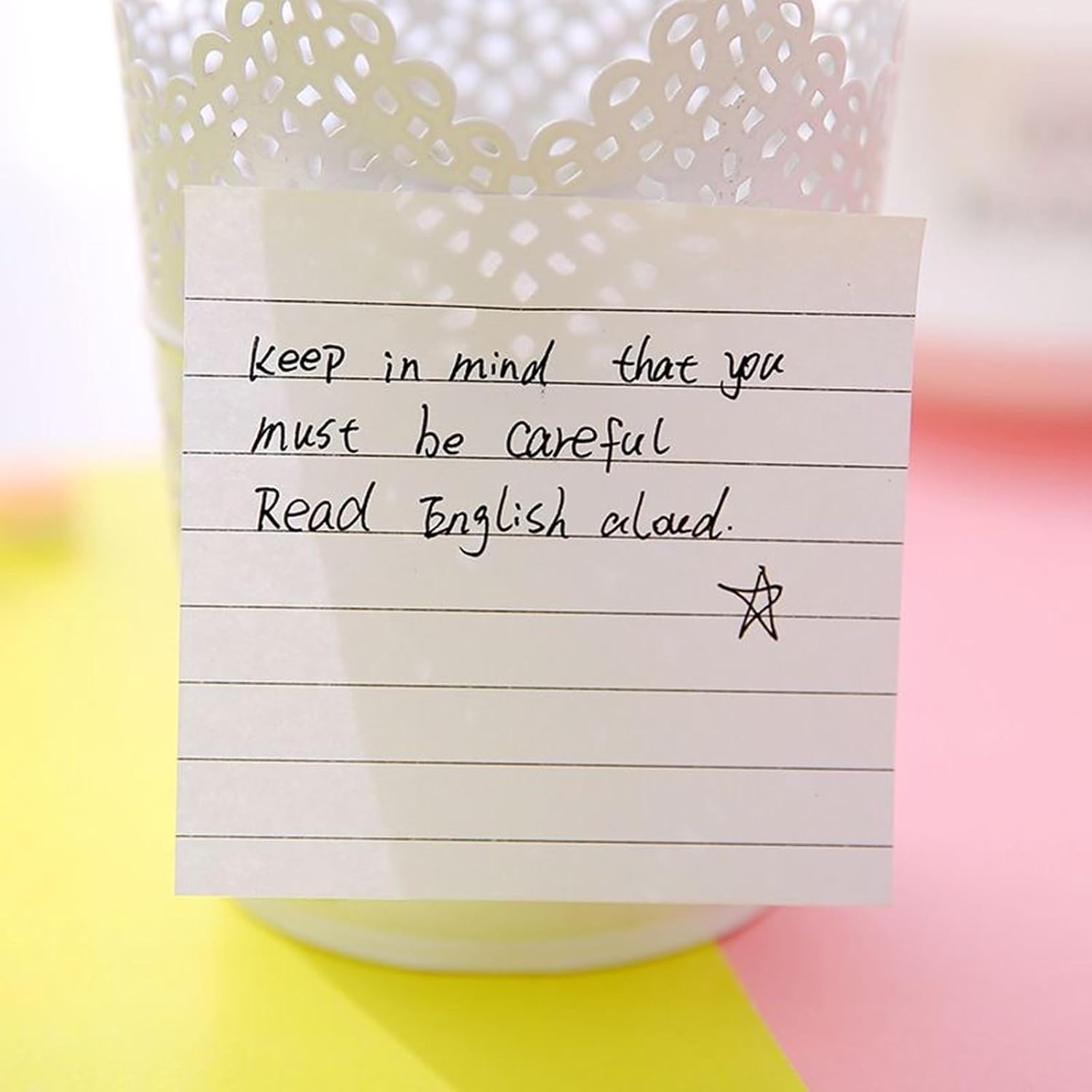 24 Pcs Lined Stickies Note Colorful Writing Pad Simple Notepads Memos Pad Easy to Write Ruled Post Stickies Paper Lined Note