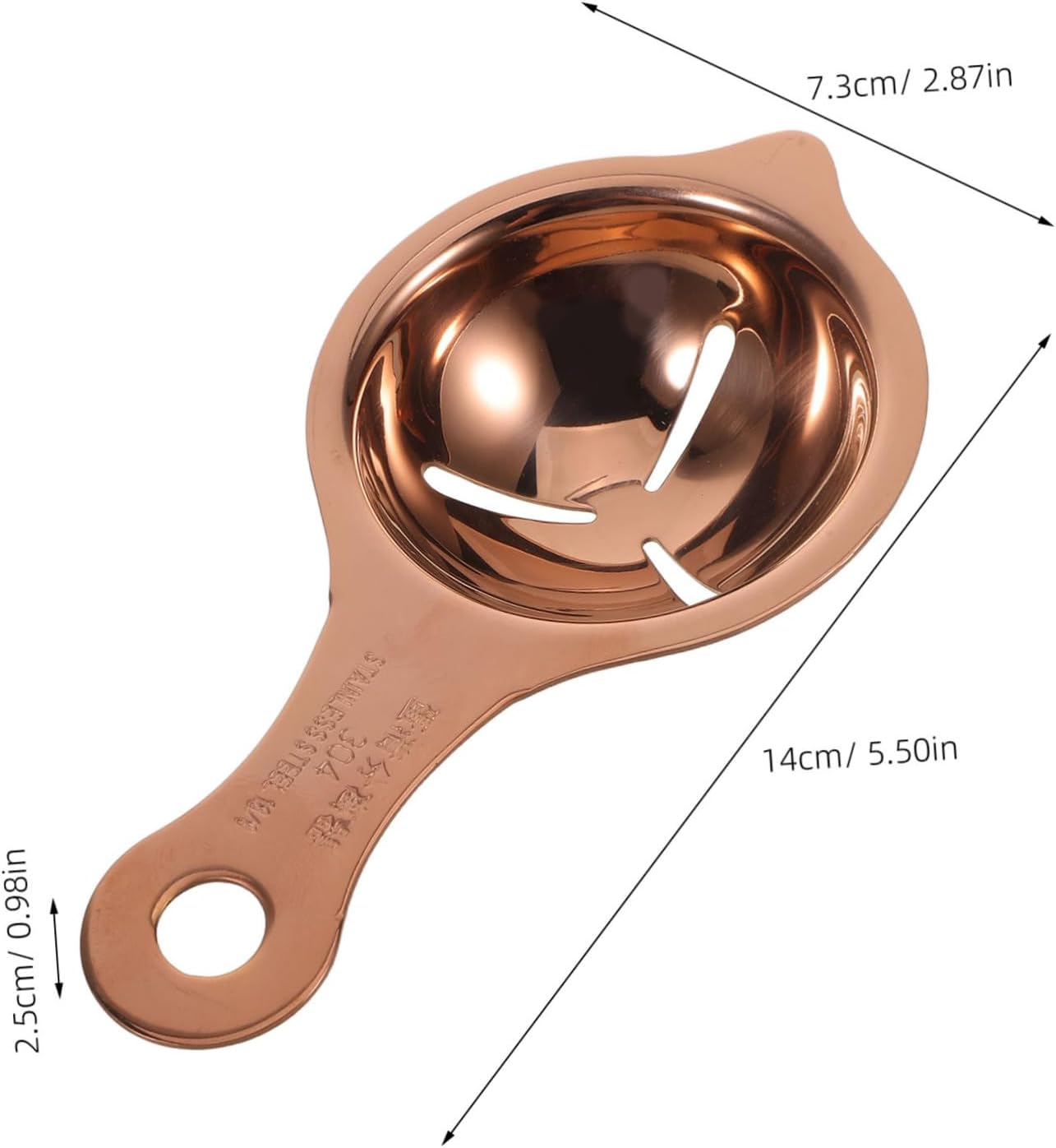 Angoily Stainless Steel Egg Yolk Separator Multifunctional Kitchen Tool for Baking and Cooking Egg White Divider and Small Ingredient Strainer Compact Lightweight Design for Home and