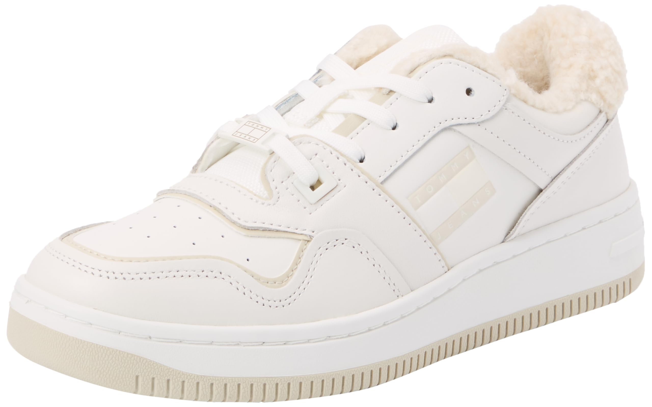 Tommy Jeans Damen Court Sneaker Retro Basket Gefüttert