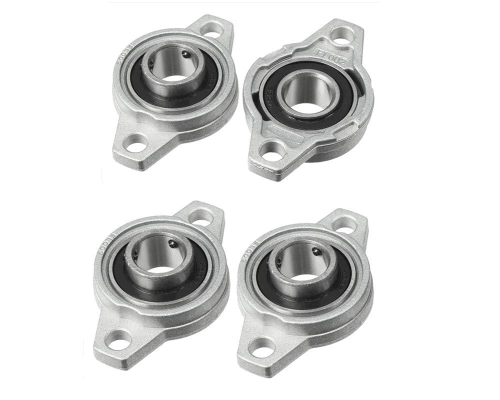 30mm Pillow Block Flange Bearing, KFL006 Miniature Zinc Aluminum Alloy