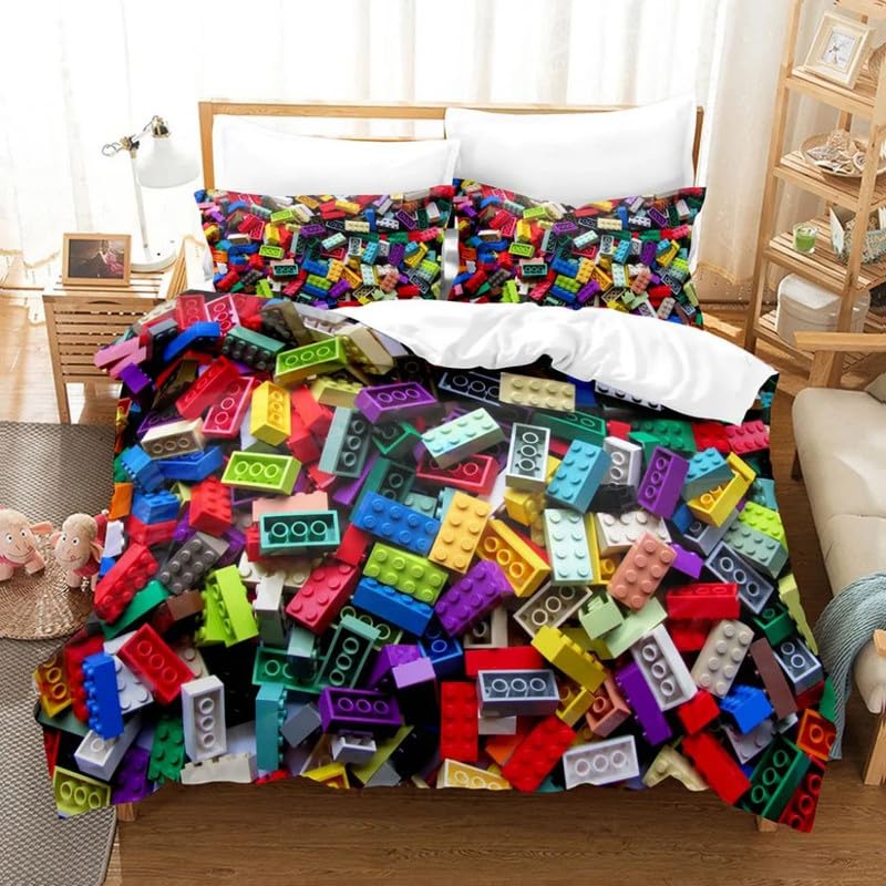 Housse de couette 90x190 enfant microfibre 110g/㎡ avec taie 65x65