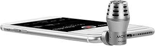 Movo MA200 Omni-Directional Calibrated TRRS Condenser Microphone for Apple iPhone, iPod Touch, iPad (Silver)