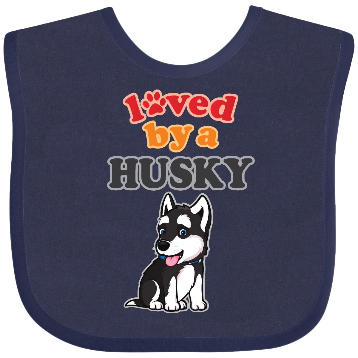 inktastic Siberian Husky Dog Puppy Baby Bib