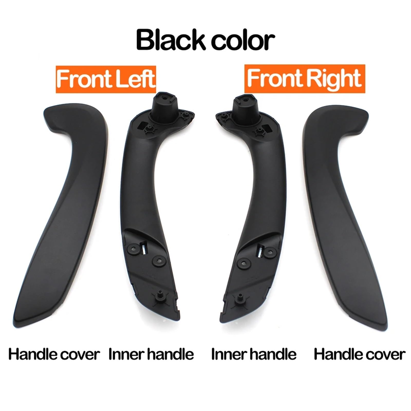 Poignée De Porte Intérieure Avant Pour Renault Megane 3 Et Fluence (2008-2016) - Compatible Gauche/droite - Noir - 6