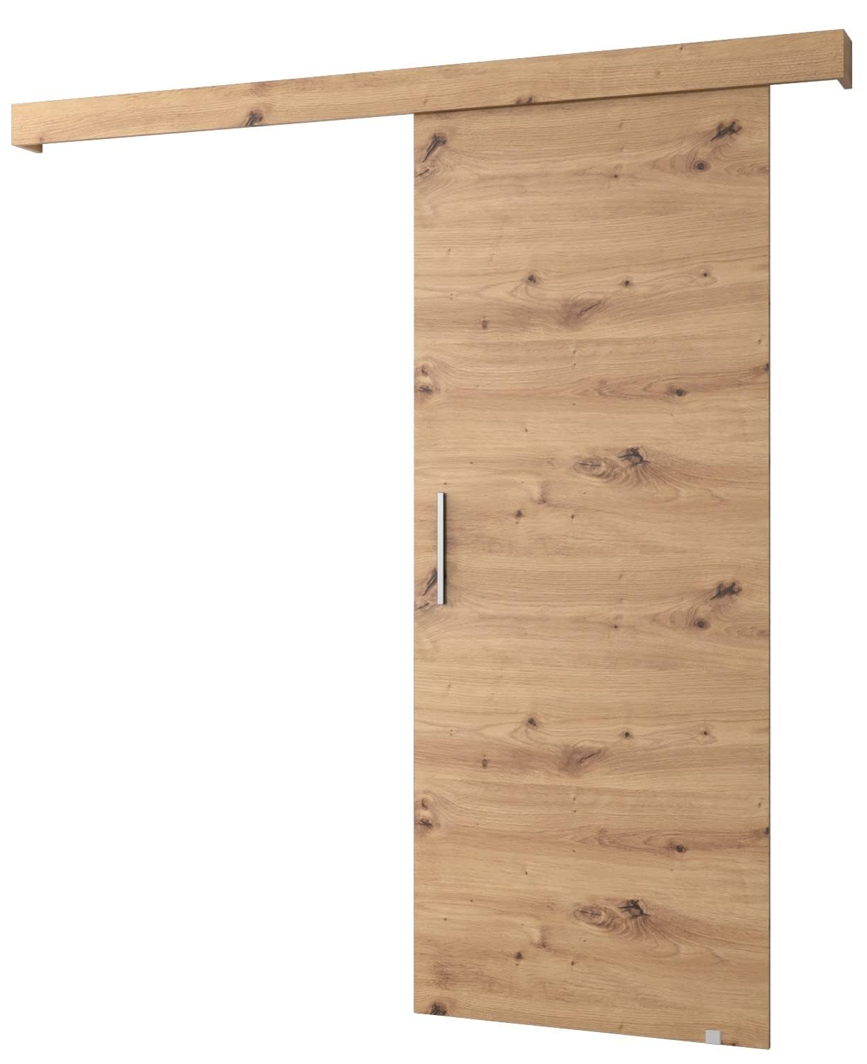 Schiebetür Komplettset - Schiebetürsystem Salwador 1 - Schiebetüren - Trennwände - Raumteiler - Innentüren, Tür 90 x 204 cm - Schiebetür Schiene - Zimmertür mit Schiebetür Griff - Saloontür