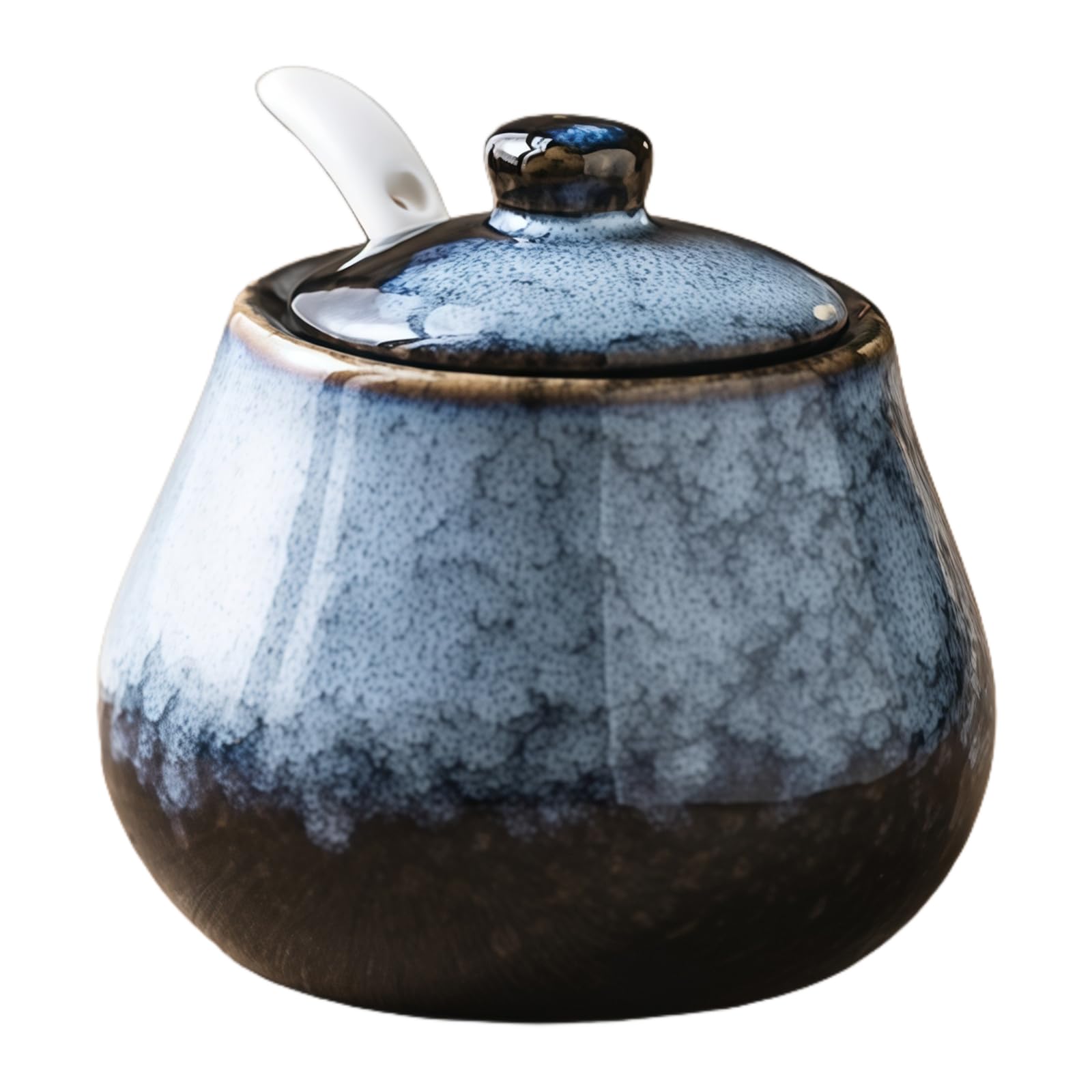 Jaamyears Sugar Bowl With Lid And Spoon, 260ml Ceramic Sugar Dish, Sugar Holder For Coffee Bar