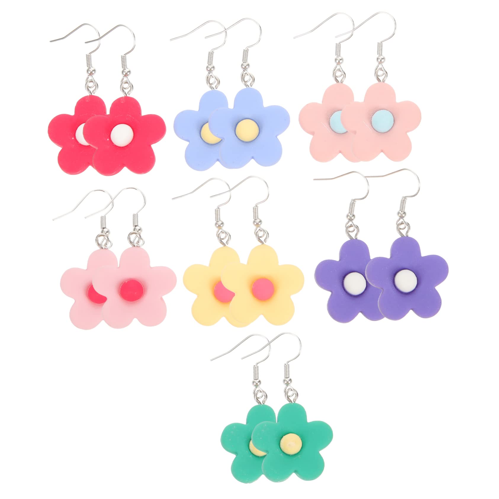 SHERCHPRY 28paia Orecchini Pendenti Floreali Resina Per Donna Di Colorati Per Feste e Occasioni Speciali Accessori Di Moda Per Ogni
