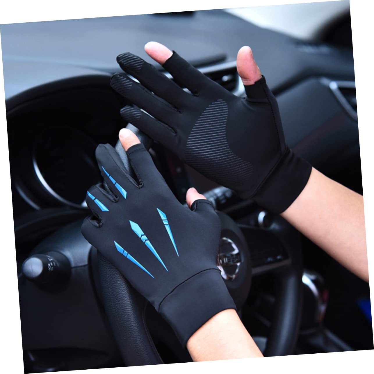YARNOW 5pares Guantes De Bicicleta Antideslizantes para Adultos Guantes De Fitness y Outdoor para Ciclismo y Pesca Diseño Transpirable y Absorbente De