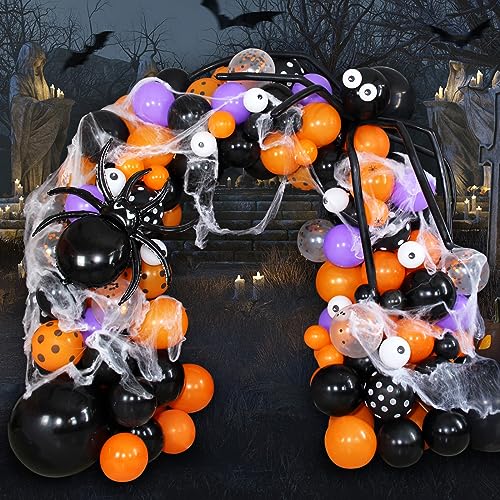 Image of Orange Balloons 100 Pack 12 inch Thicken Latex Halloween Balloons Orange Round Helium Balloon for Halloween Birthday Kids Party Weddings thanksgiving Decorations Supplies
