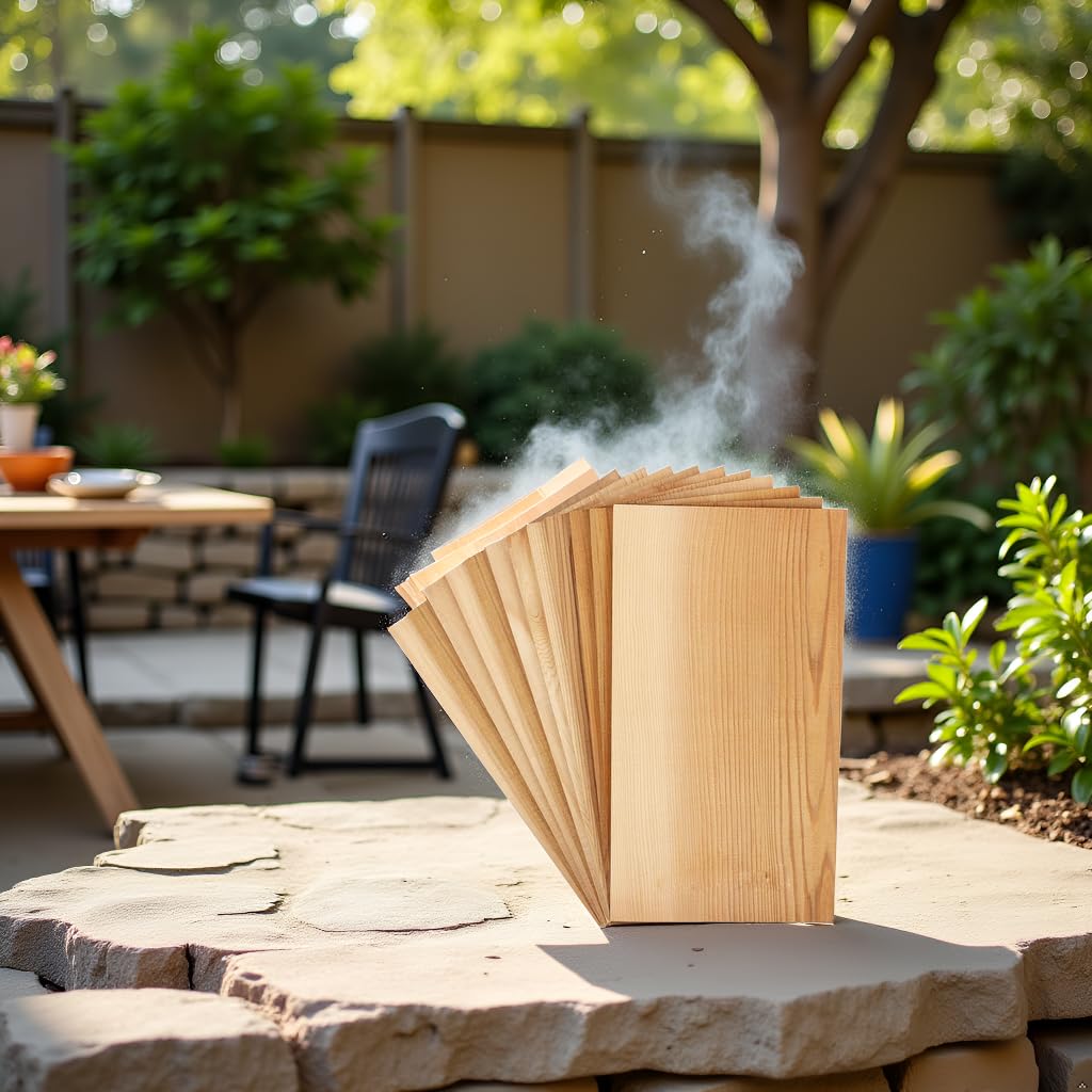 Bigger 12 Pk Cedar Planks for Grilling Salmon, Premium Canadian Western Red Cedar, Meat Fish and Veggies. Adding Extra Smoke and Flavor, Soaking Fast, Easy to Use Cedar Grilling Planks (11" X5.76'')