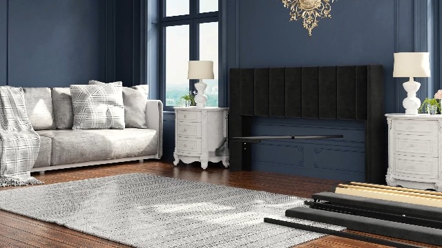 Amazon.com: Sismplly Queen Bed Frame with Headboard,Bed