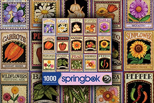 Springbok Puzzles - Garden Goodness - 1000 Piece Jigsaw Puzzle - Large 30 Inches by 24 Inches Puzzle - Made in USA - Unique Cut Interlocking Pieces - Image 5