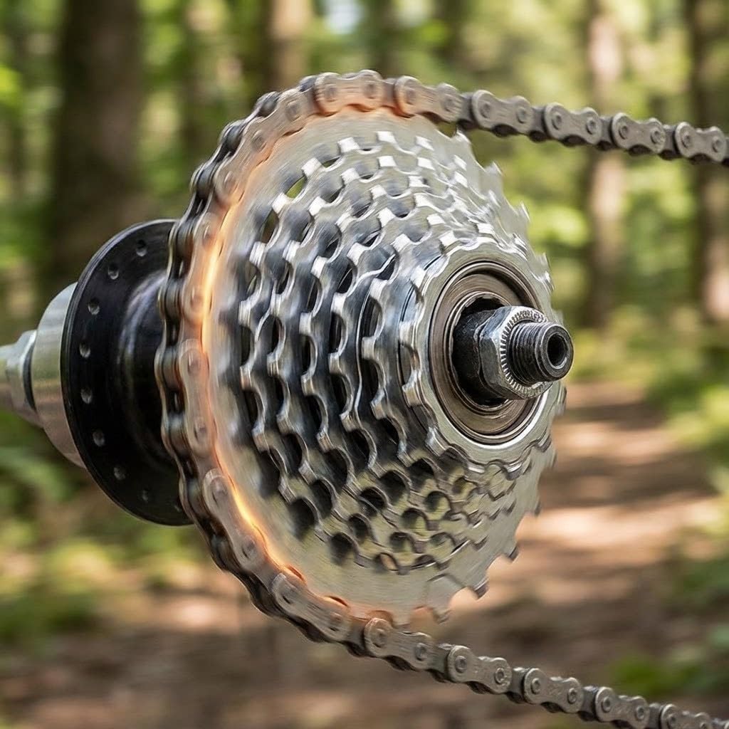 Ruota libera in acciaio per bici a 6, 7, 8 velocità, pignone a cassetta antiruggine color argento con cambio liscio, per ingranaggi da strada e montagna, parti di ricambio (7)