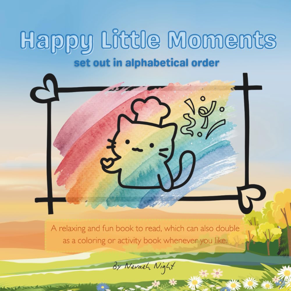 Happy Little Moments: A relaxing and fun book to read, which can also double as a coloring or activity book whenever you like.