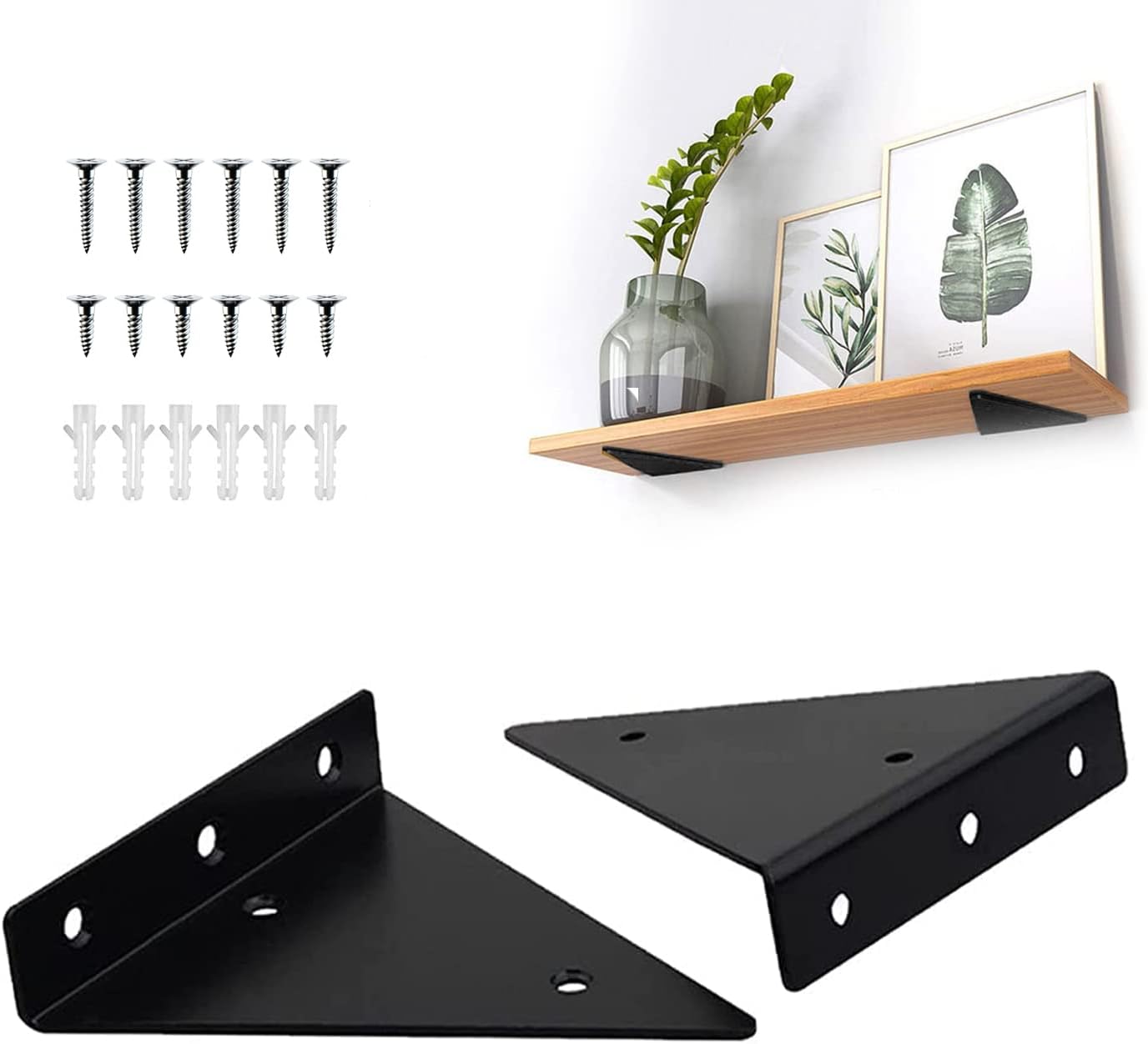 Floating Shelves Brackets, Heavy Duty Floating Shelf Hardware 4 Inch