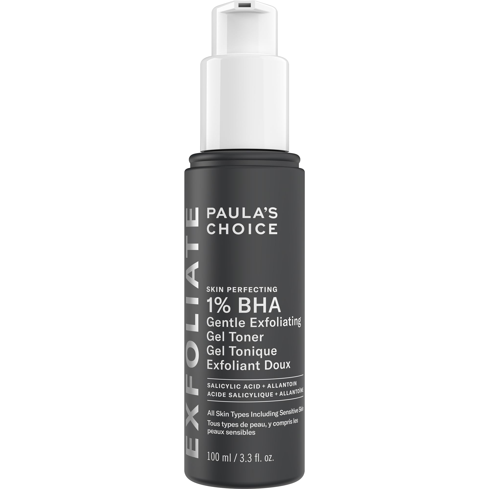 Paula's Choice 1% BHA Gentle Exfoliating Gel Toner, 100 ml | Esfoliante per il Viso - Libera i Pori e Uniforma la Grana della Pelle - Riduce Visibilmente i Rossori - con Salicylic Acid