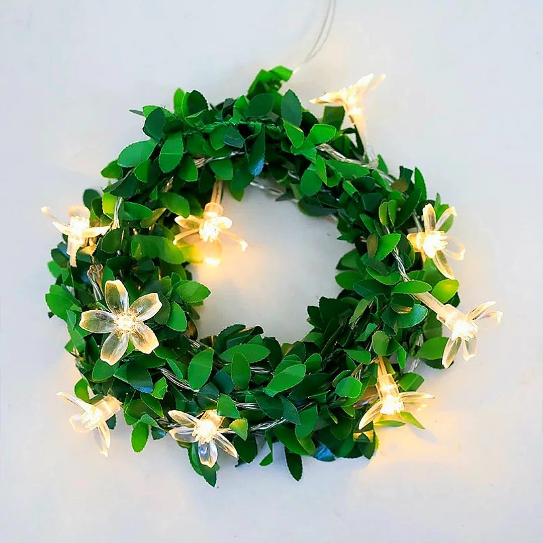 HHMTAKA Flower Fairy String Lights 3M 20 LED Cherry Blossom Lights with Vine Battery Operated for Indoor Bedroom Christmas Spring Decoration