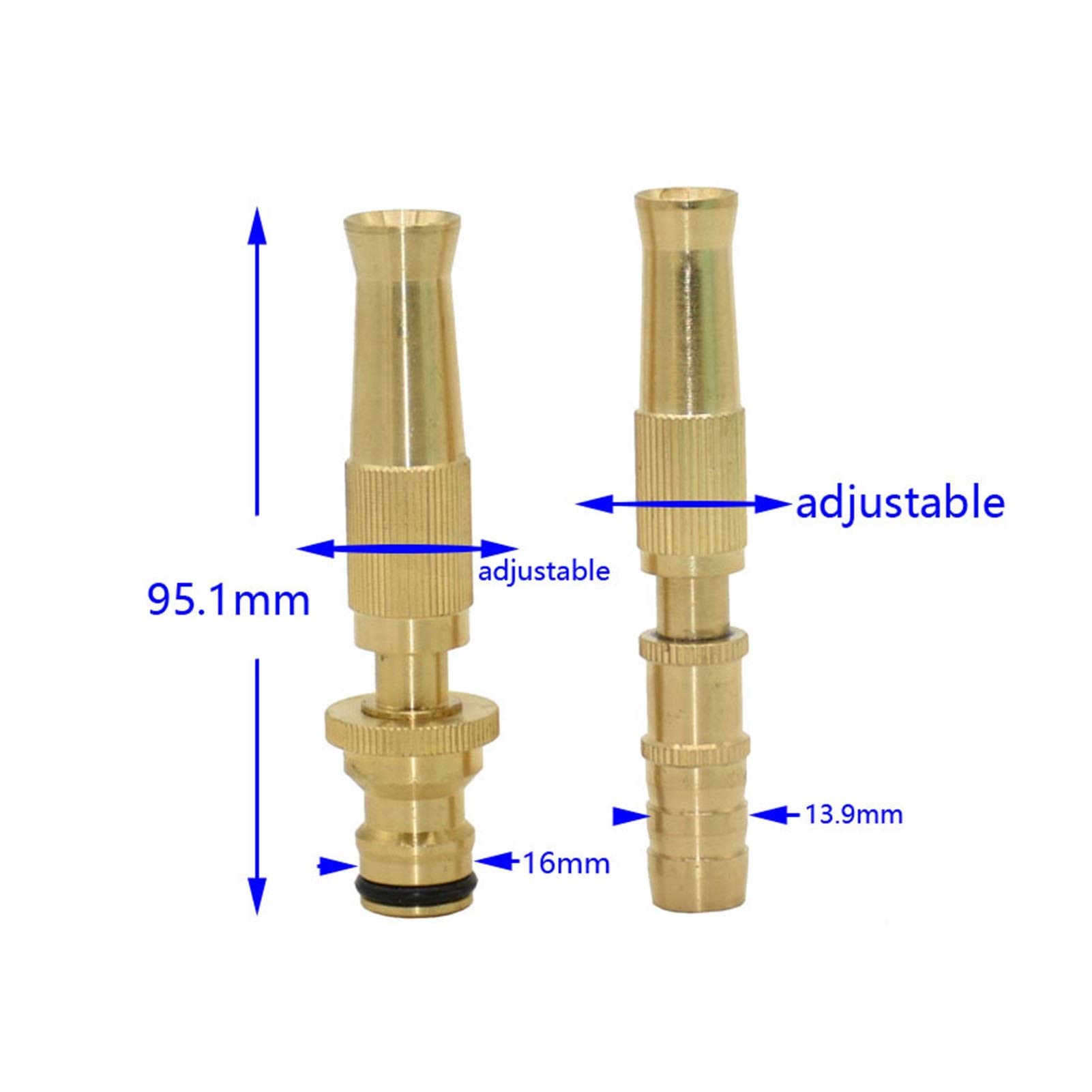 Raccordi for Tubi da Giardino Pistola a spruzzo Regolabile da Giardino Irrigatore in Ottone 1/2 Sistema di irrigazione for Tubo da Giardino Autolavaggio Pistola a spruzzo for irrigazione del Prato 15