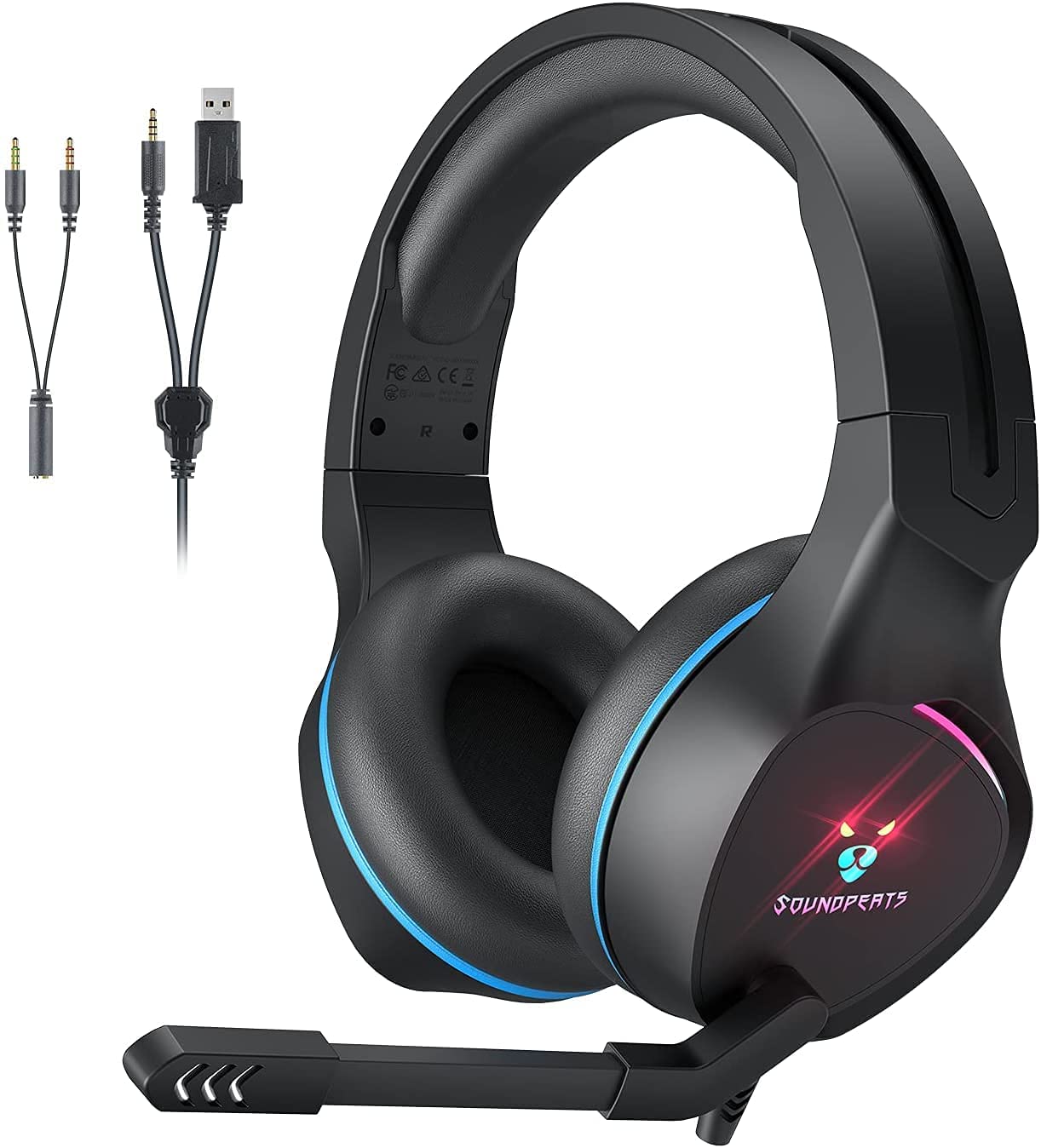 SoundPEATS Gaming Headset for PS4 PC 