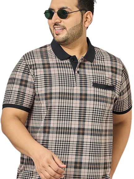 austivo Men Checks Printed T-Shirt-picture-28