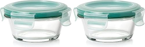 OXO Good Grips - Recipiente redondo para almacenamiento de alimentos (1 taza, 2 unidades)