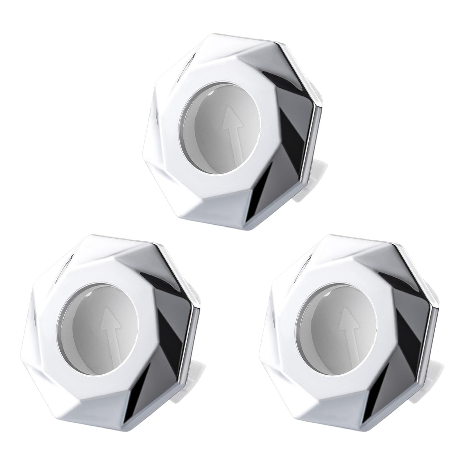 WEISUYUUS 3Pieces Sturdy Overflows Covers Convenient for Bathroom and Kitchen Supplies Sink Basins Easy to Installion Designs