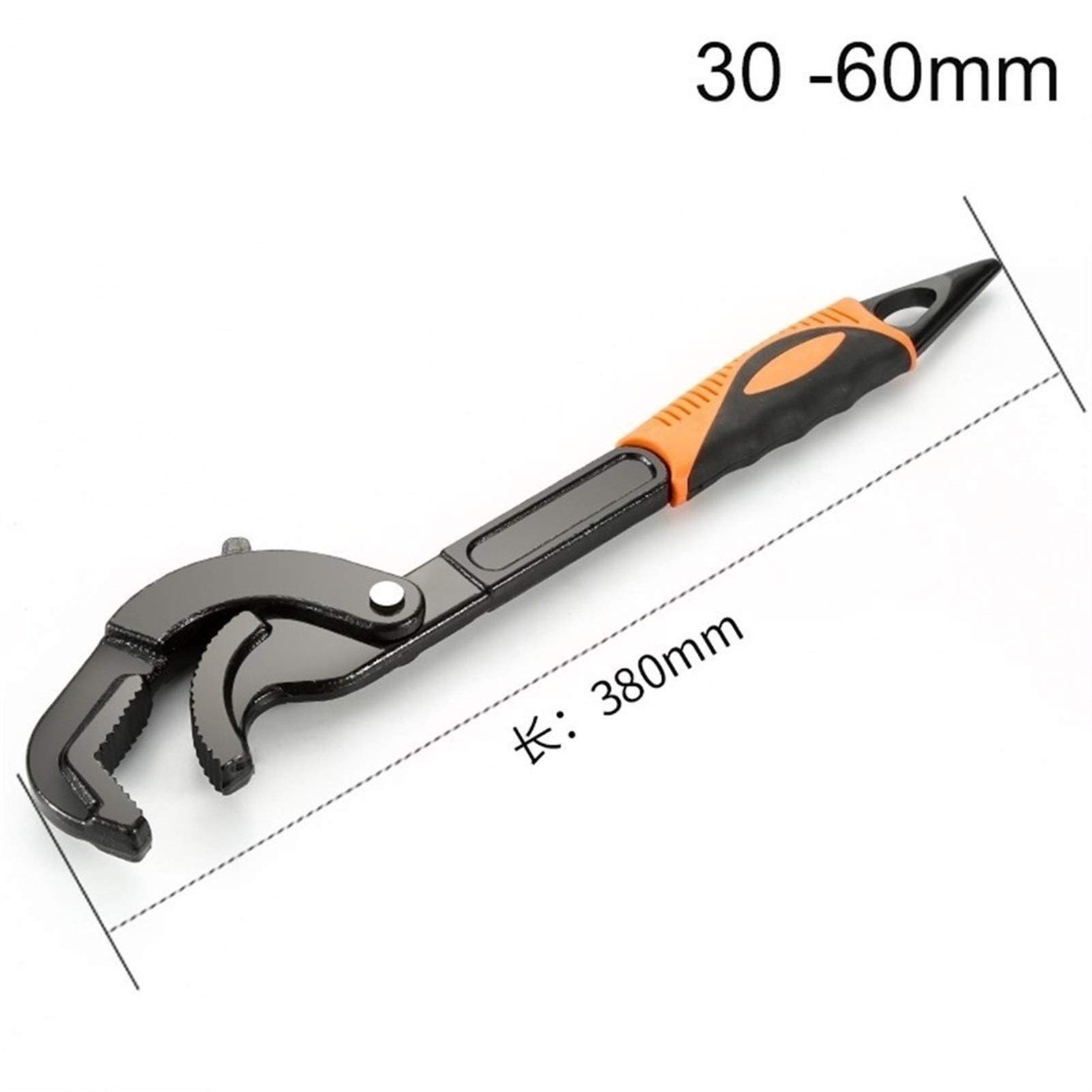 Herramienta de hardware 12-35 / 30-65 mm Llave universal para tubos Llave de extremo abierto Juego de llaves de acero de alto carbono Herramienta Snap N Grip Fontanero Herramienta de mano múltiple