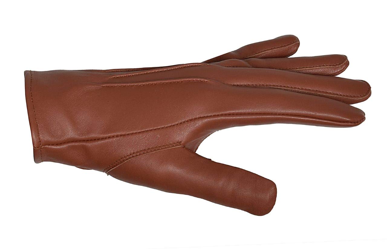 Men's Leather Driving Dress Gloves (Cognac, XX-Large)