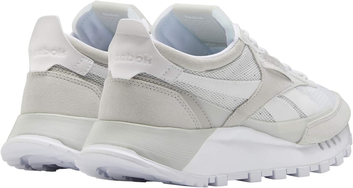 Reebok Women's Classic Legacy Sneaker 5 Women/3.5 Men White/True Grey/Skull Grey