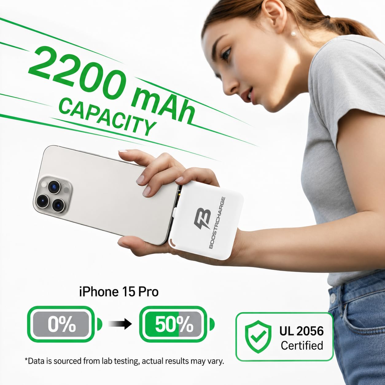 Boostrcharge Single-Use Emergency Phone Charger, Pre-Charged & Ready to Use, No Cables Needed, USB-C, 3-Pack view 6