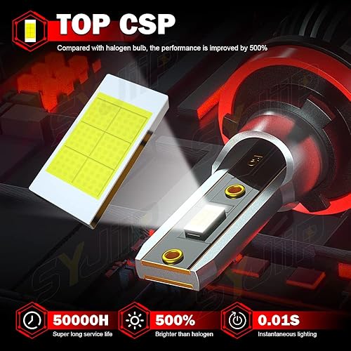 Miniatura 3 de SYJIIP Bombillas LED para faros delanteros compatibles con Nissan SENTRA 2013 2014 2015 2016 2017 2018 2019, bombillas H9 H11 para faros delanteros