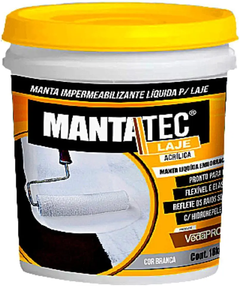 Manta Líquida Emborrachada Para Lajes 18Kg Impermeabilizante