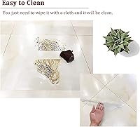 Vista 4 de Alfombrillas de plástico para sillas de piso duro, vinilo transparente para silla de oficina en suelo de madera dura, almohadilla protectora