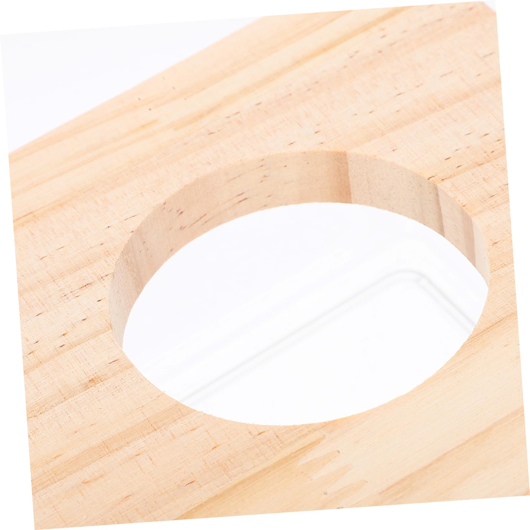 TEHAUX Hamster Sandbad Kasten Mit Acryl Kasten Und Holzabdeckung Transparent Multifunktional Als Toilette Und Badewanne Für Kleintiere Wie Chinchillas Mäuse Und Hamster Haushalt Kleintierzubehör
