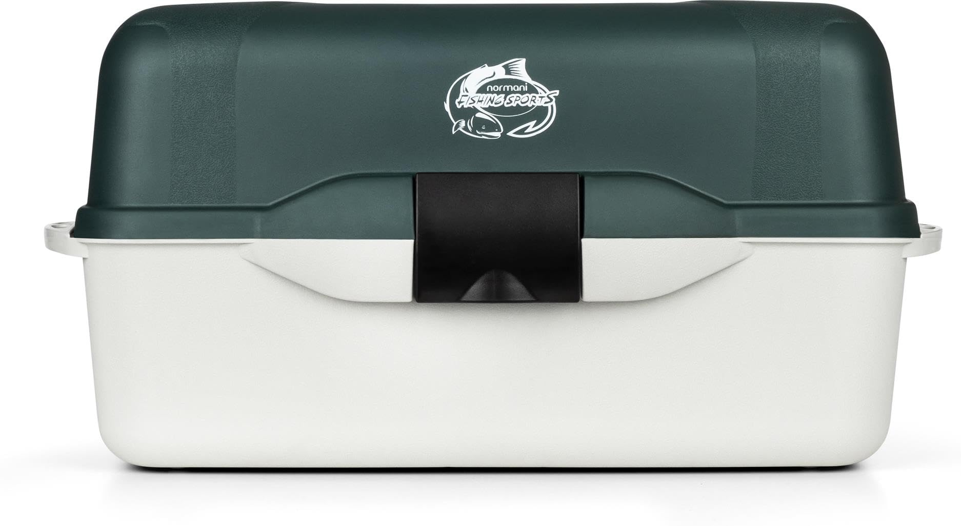 Wasserdichter Angelkoffer Angelbox Angelkasten Transportkoffer Gerätekoffer Angelkiste mit 2 Laden für Angelzubehör - 18 x 34 x 17 cm Oliv ONESIZE