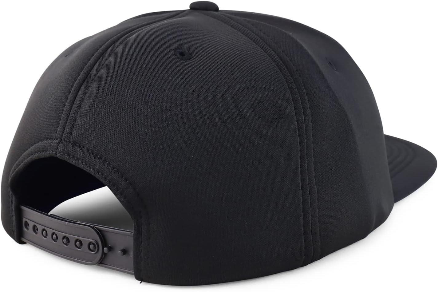 Trendy Apparel Shop XXL Oversize Flatbill Structured Foam Snapback Cap - Image 3
