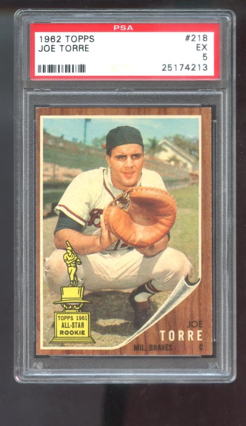 Amazon.com: 1962 Topps #218 Joe Torre ROOKIE RC PSA 5 Graded