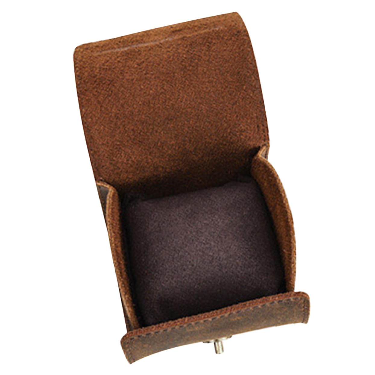 Estuche para Reloj Individual Caja de Viaje Enrollable para Relojes de Hombre y Mujer Diseño de Botón Portátil