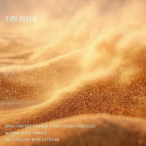 Timeless Optima Cover-Blur Skin Perfection Powder Foundation - Full Coverage, Blur Matte Finish, 16H Oil Control, Non-Comedogenic, with Double-Sided Applicator (04 Beige)(00 Bare)