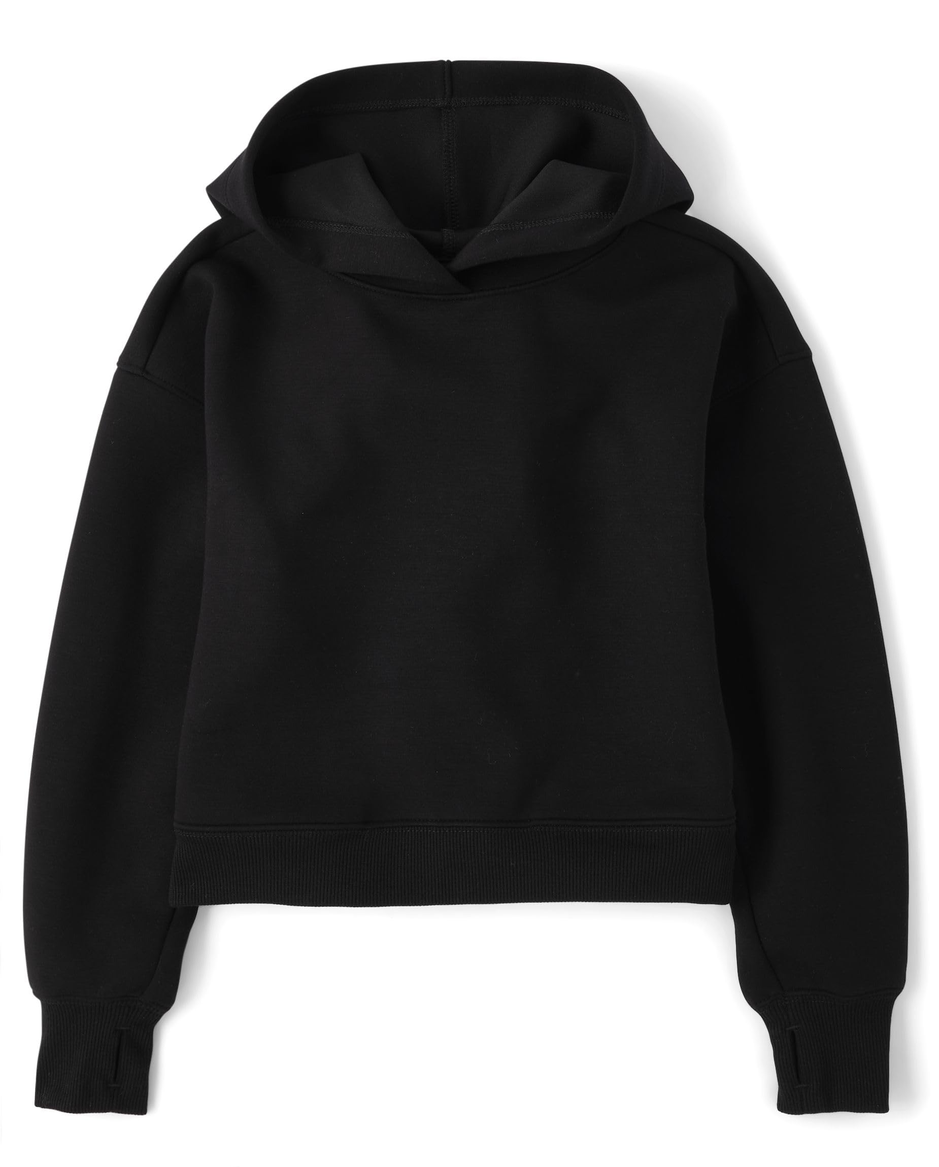The Children's Place Girls' Active Long Sleeve Hooded Sweatshirt