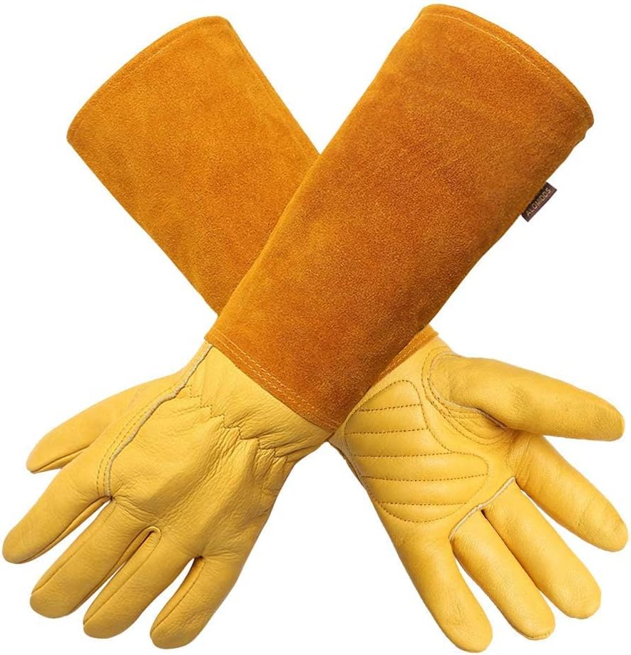 Acdyion Gardening Gloves for Women/Men Thorn Cut Proof Rose Pruning Long Forearm Heavy Duty